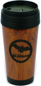 Promotional Travel Mugs: 16oz Wood Grain Tumber